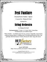 Fest Fanfare - String Quartet P.O.D. cover